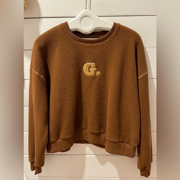 GIRL CRUSH Brown Double Fleece Crewneck size M - Picture 1 of 8